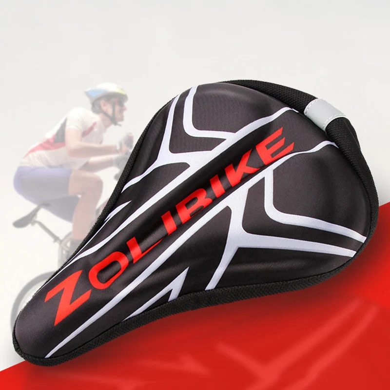 ZOLi Z3203 аксессуары для оборудования для верховой езды Горный Дорожный велосипед 3D Силиконовый утолщенный удобный декоративный чехол для подушки