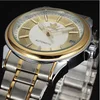 2 white dial silver gold strap