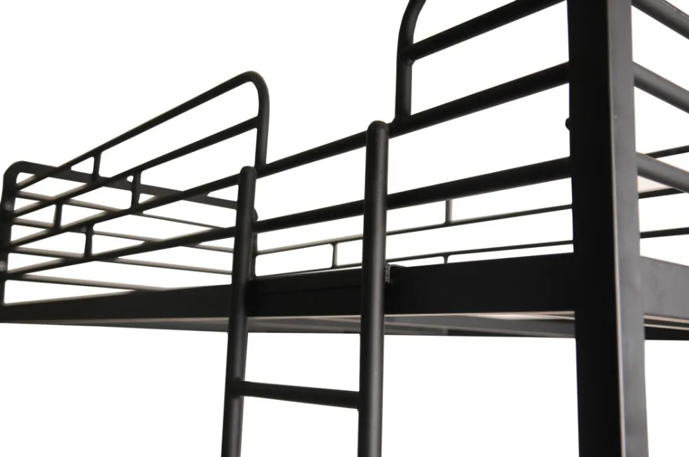 Дешевая металлическая двухъярусная кровать с шкафом для