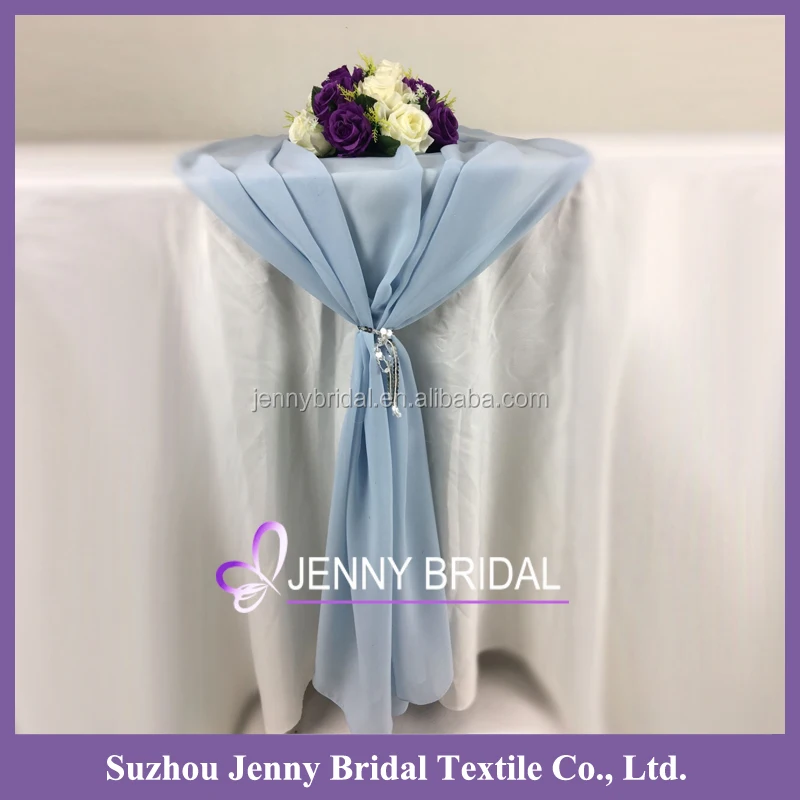 TR018B1 светло-голубая шифоновая ткань