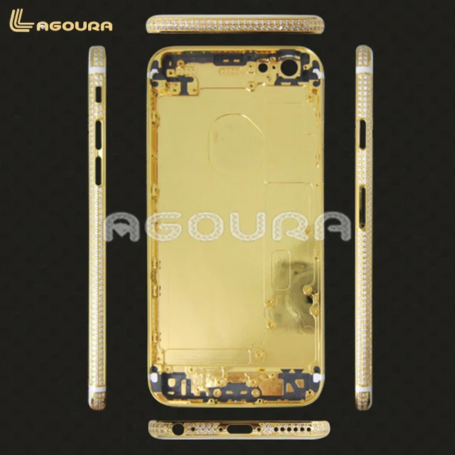 iPhoneアクセサリー iPhone6S plus GOLD Gold Plated Back Cover Housing for iPhone 6s Plus & 7 Rose