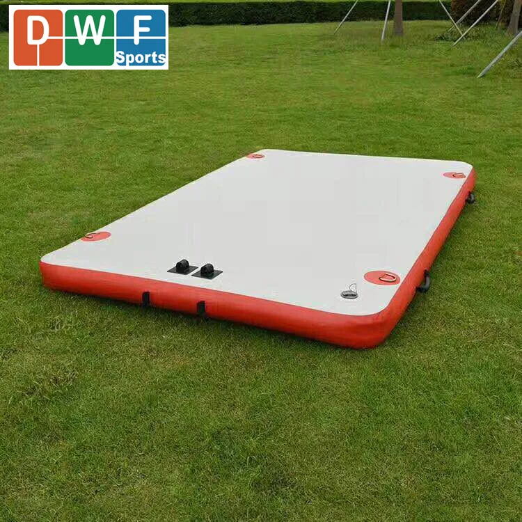 Inflatable Water Floating Platform Air Pontoon Dock Swimming Pool Work Raft