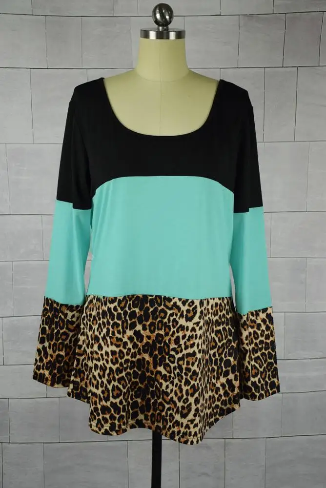 My-190 новые модные футболки с длинным рукавом и леопардовым принтом для мамы и меня, Осенние Топы из бутика для женщин и маленьких девочек