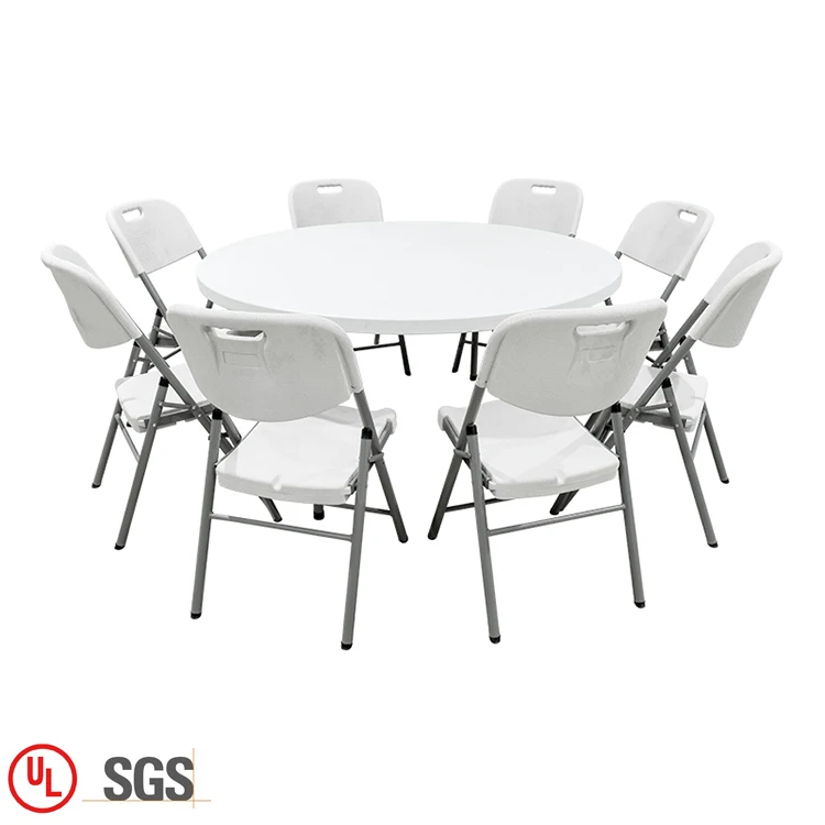 Hot Selling Plastic Folding Table with Chair Garden Sets Folding Tables and Chairs for Events
