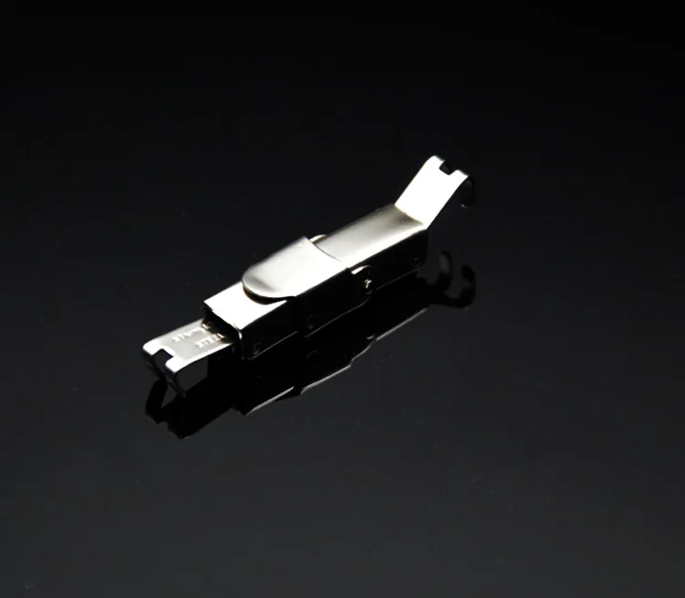 
Оптовая продажа, Ювелирная фурнитура BX993 из нержавеющей стали, безопасная Пряжка для кожаного шнура, браслета, застежка-бабочка 