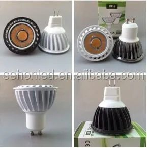 5W Led SpotLight Aluminium Led Cob Spotlight GU10 MR 16 E27 Indoor Lighting From Sehon