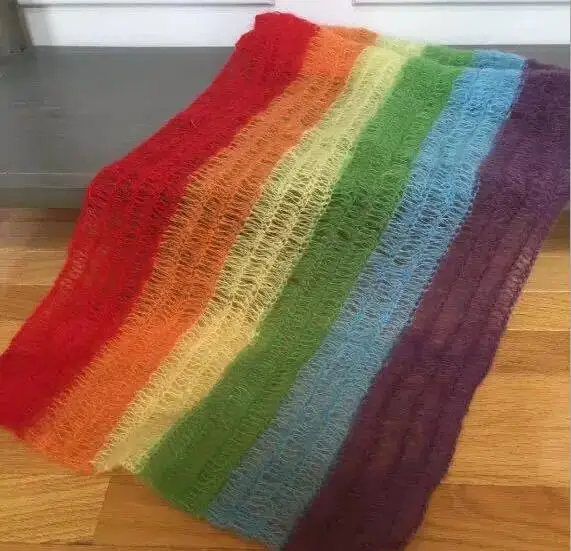rainbow swaddle blanket