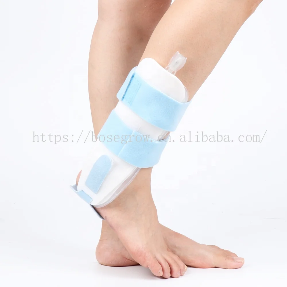 Adjustable Pneumatic Ankle Splint Fracture Support Stabilizer Pump Aircast Ankle Brace for Adults Air Stirrup Ankle Brace