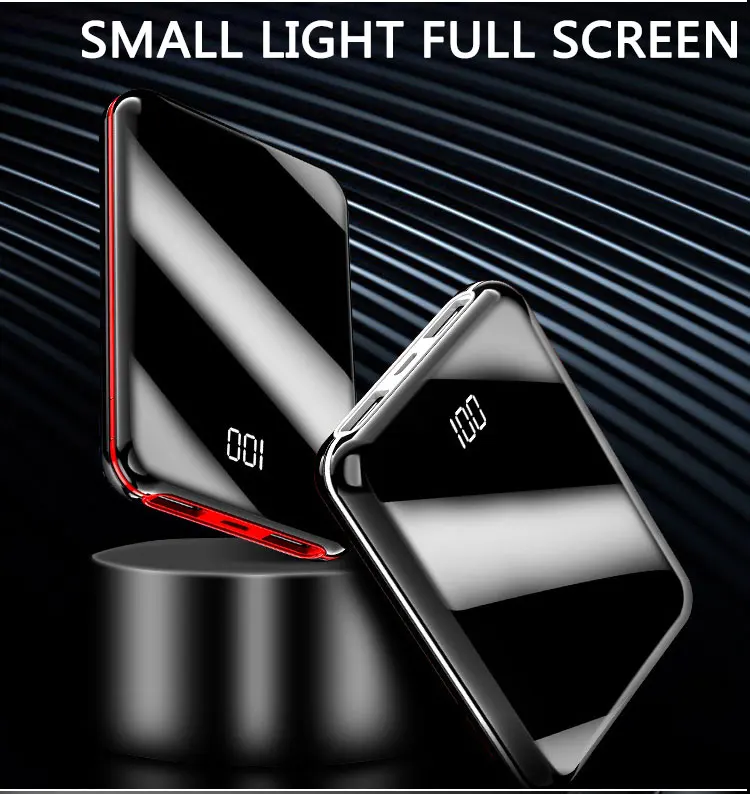 Casun Best Selling Mini power bank 10000mAh portable fast charging powerbank with digital power display - ANKUX.COM
