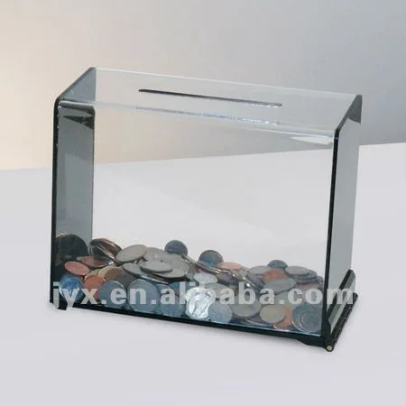 クリアシンプルなデザインのアクリル貯金箱 Buy アクリル貯金箱 貯金箱 アクリルボックス Product On Alibaba Com