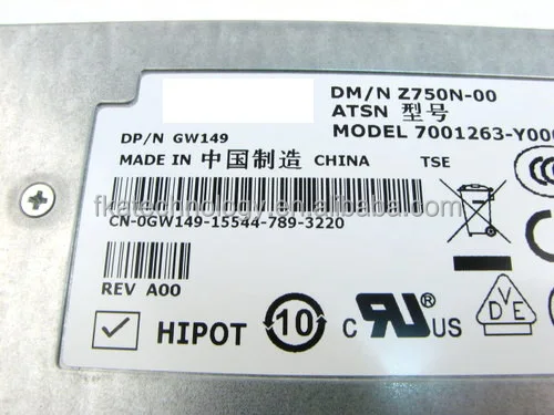 Оригинальный блок питания постоянного тока для Dell Poweredge 2950 48 в 750 Вт GW149