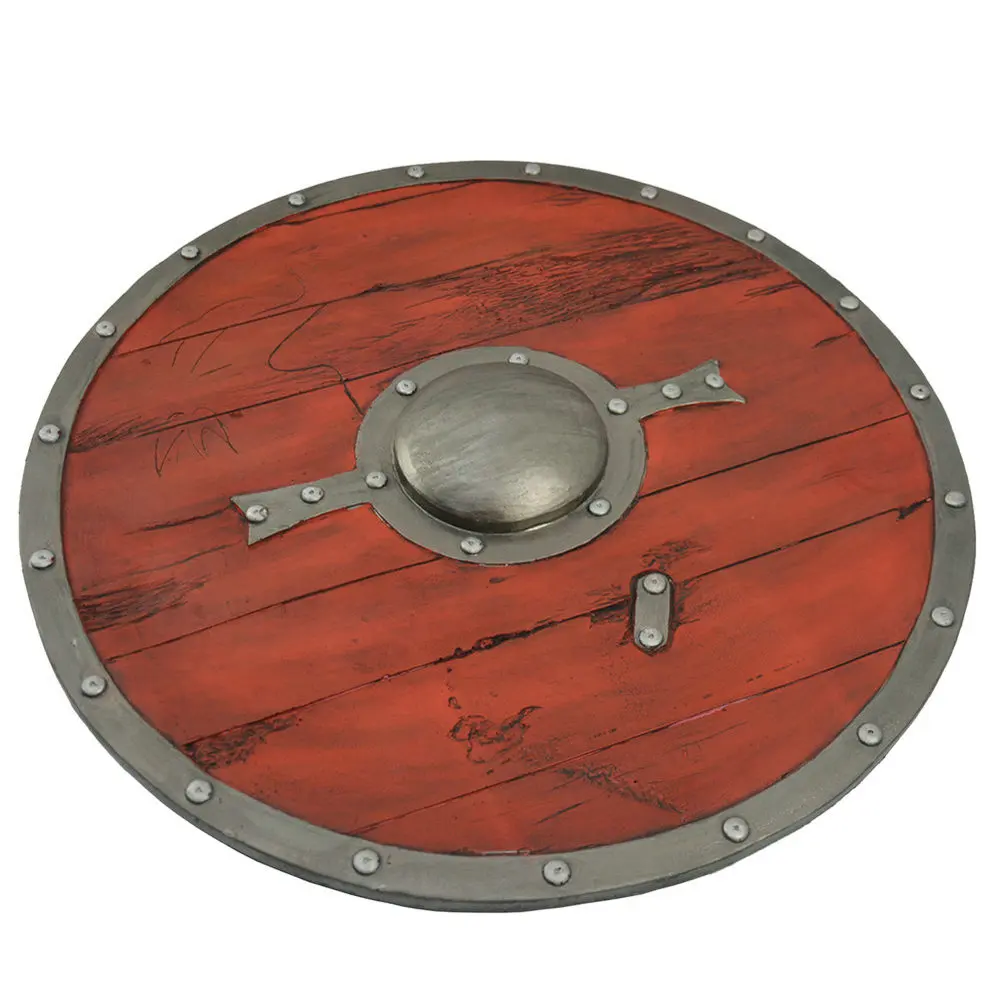 factory safe realistic props role play wooden toy viking shield