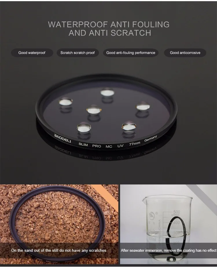 Лидер продаж, объектив камеры высокого качества 77 мм MC UV фильтр