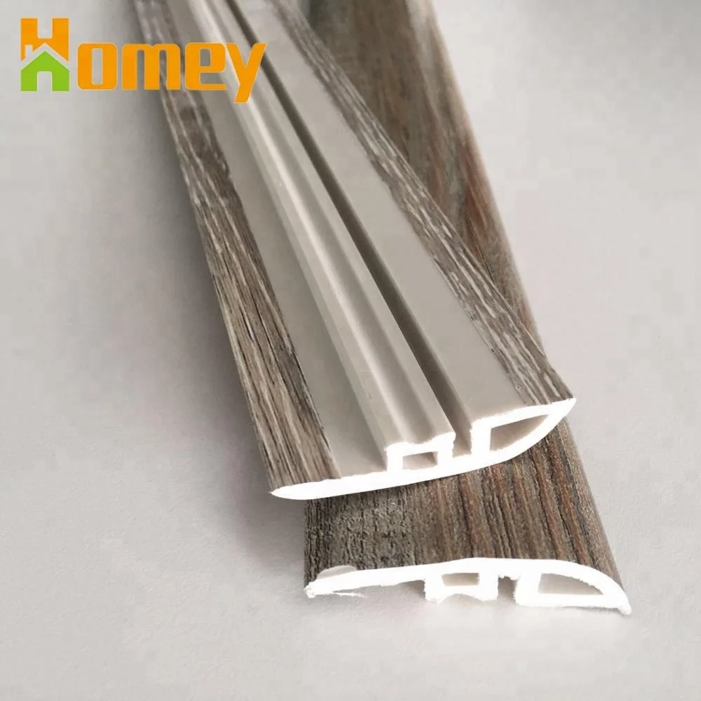 Polystyrene Modern PVC SPC Vinyl Flooring Covering Waterproof Skirting Board and Accessories Reducer