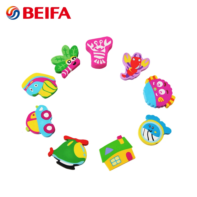 Бренд Beifa RB0006 модный дизайн цветной милый ластик различных форм набор для детей