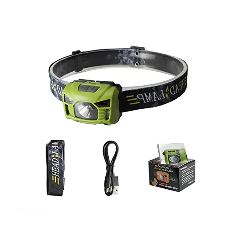 120 Lumen Sensor Headlamp USB Rechargeable LED Hoofdlamp For Camping