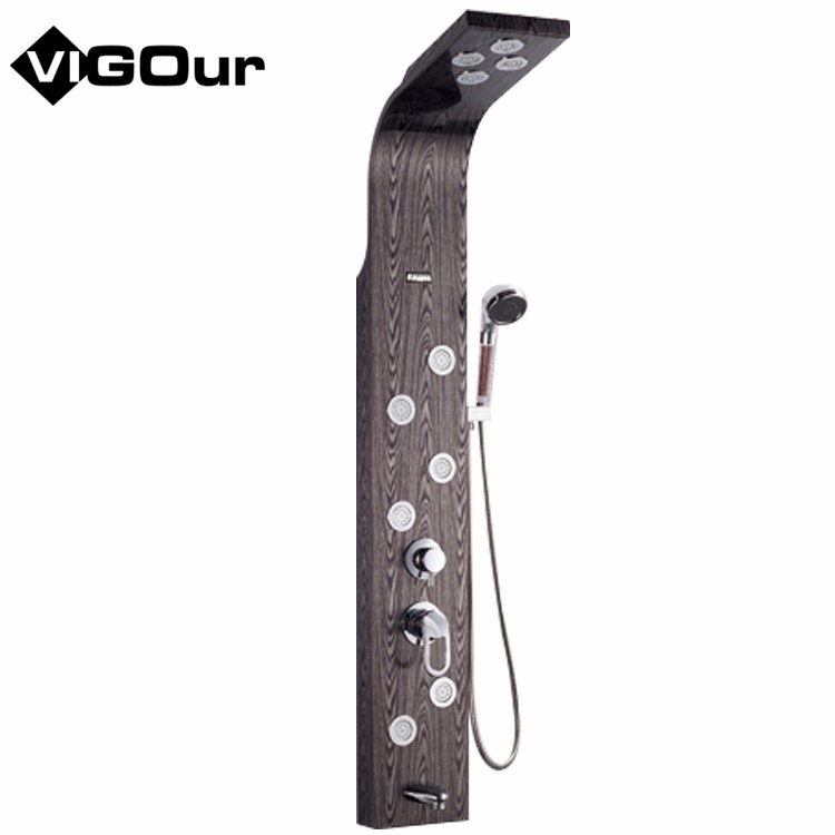 Большие Угловые мокрые панели для душа из нержавеющей стали с