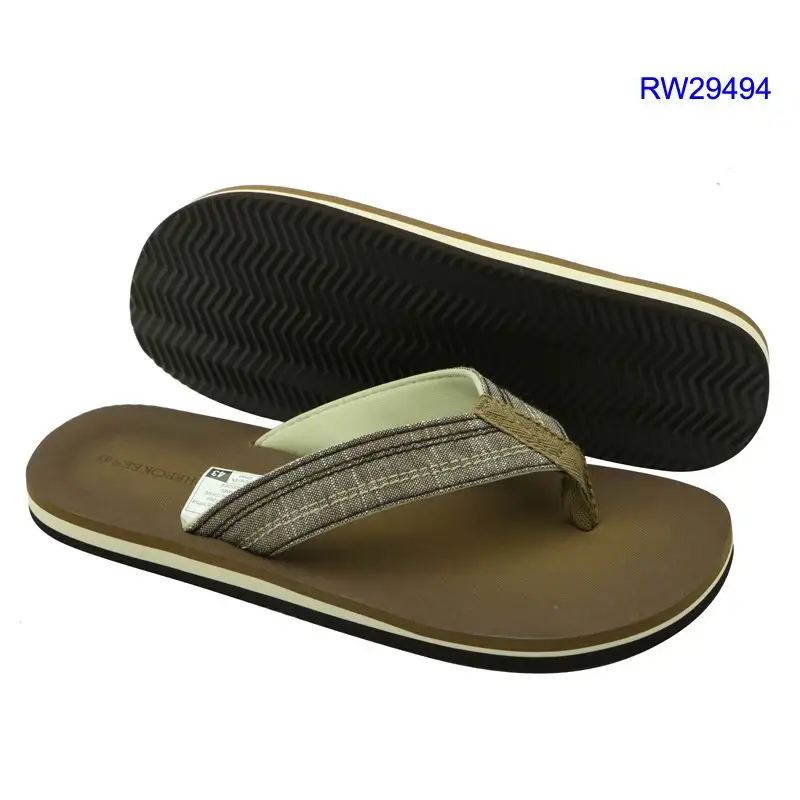 RW29494 Rowoo slides slipper sandals men fabric upper flip flops men Alibaba