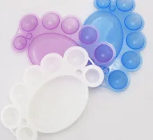 5Pcs Drawing Painting Tool Nail Art Polish Color Mixing Palette Dish Wholesales