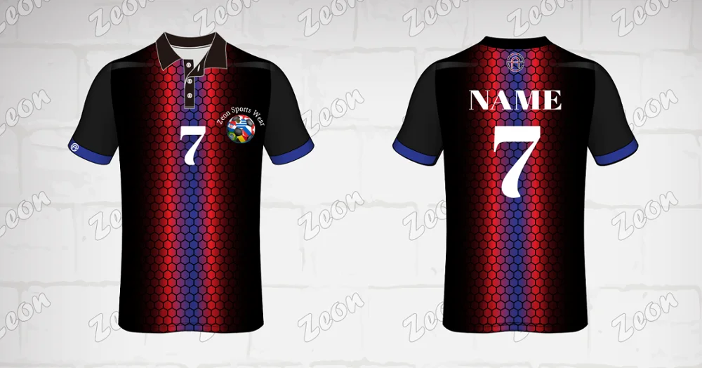 Factory OEM ODM Customized Blue Design Team logo High Quality Professional Soccer Jersey Football Shirts