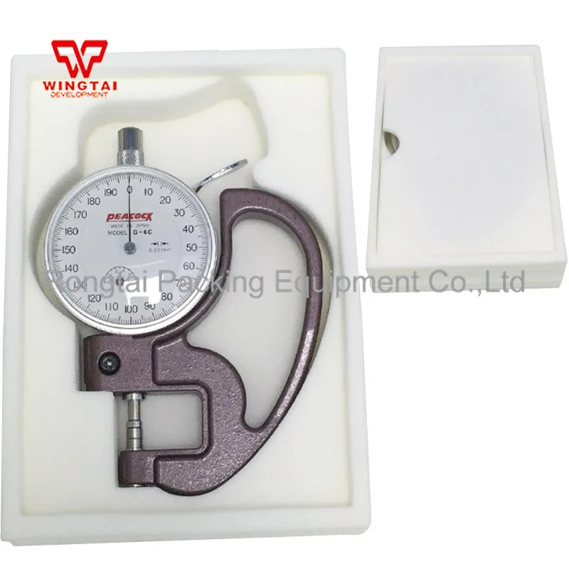 Japan 0-1mm Peacock Thickness Gauge G-6c Dial Thickness Tester 0.001mm,20mm  - Buy Peacock Thickness Gauge,Peacock G-6c,0.001mm Thickness Gauge Product 