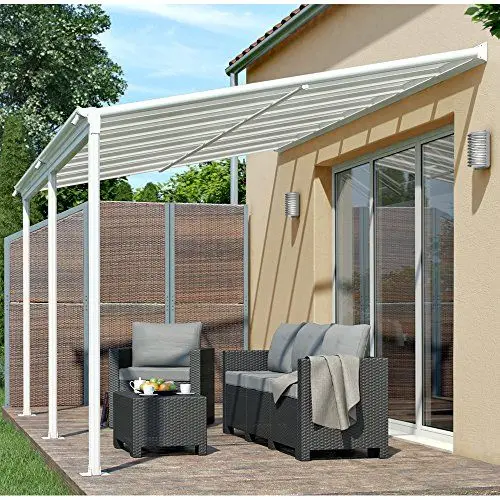 Aluminum Attached Solid Shade Sail Carport