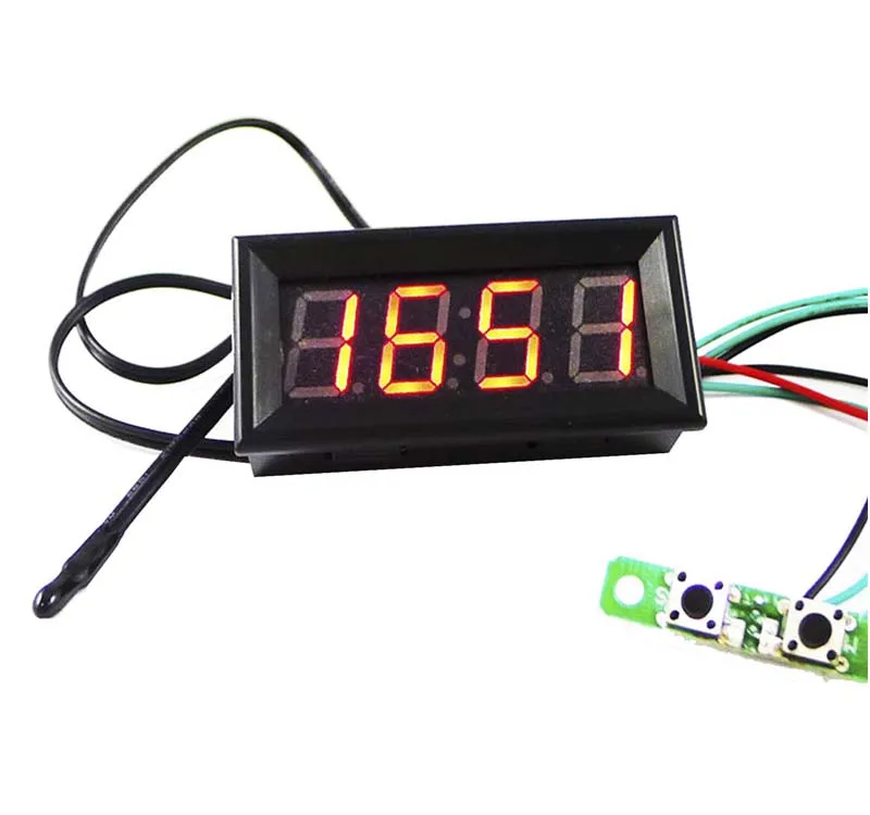 3-in1 Car Digital Clock Temperature Thermometer Voltage Meter Voltmeter DC 12V 