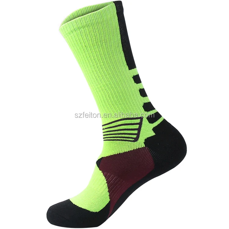 neon green basketball socks