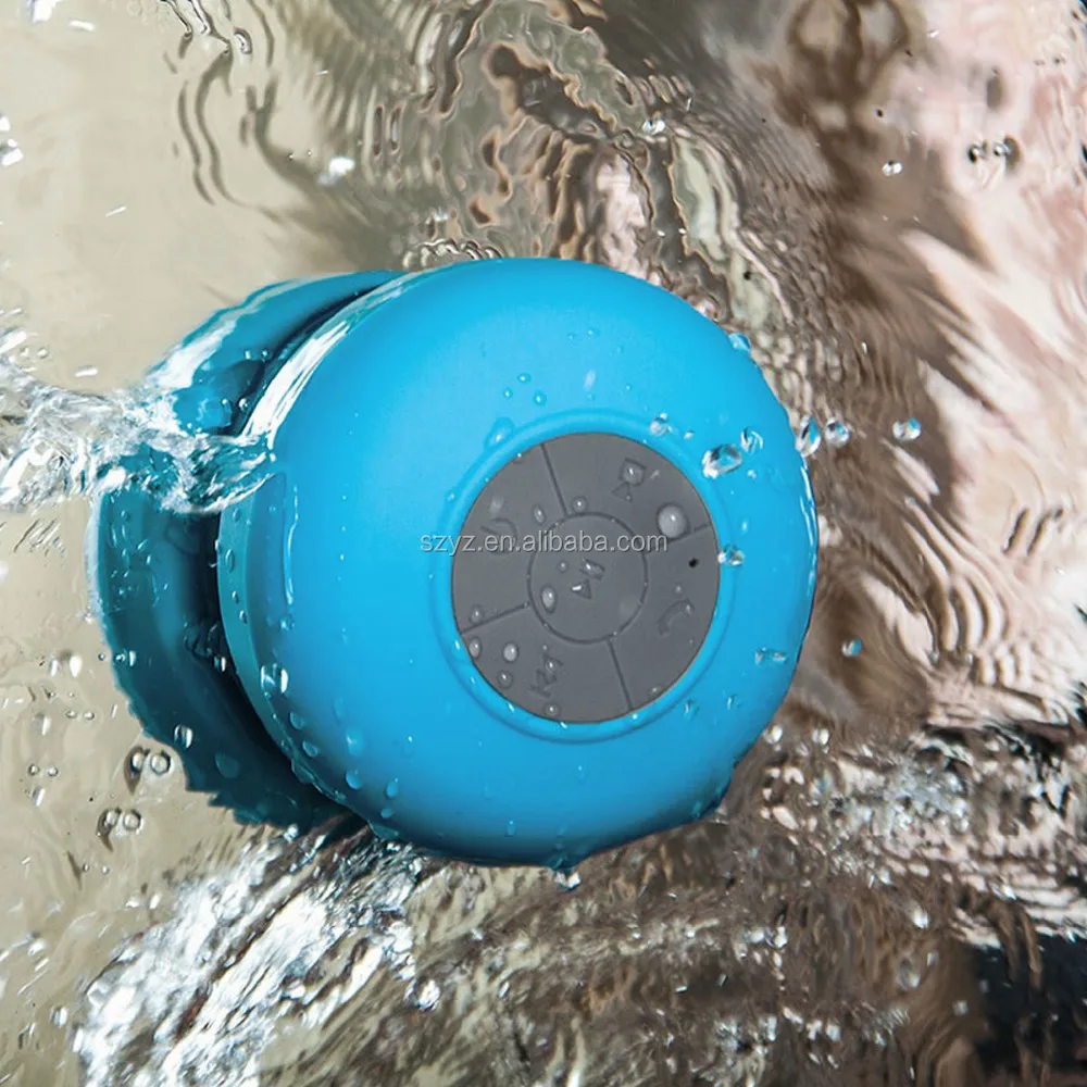 Cheap Portable Waterproof Wireless Mini BT Shower Speaker Mic Loud Sound Boom Box Receive Call Music Suction Speakers