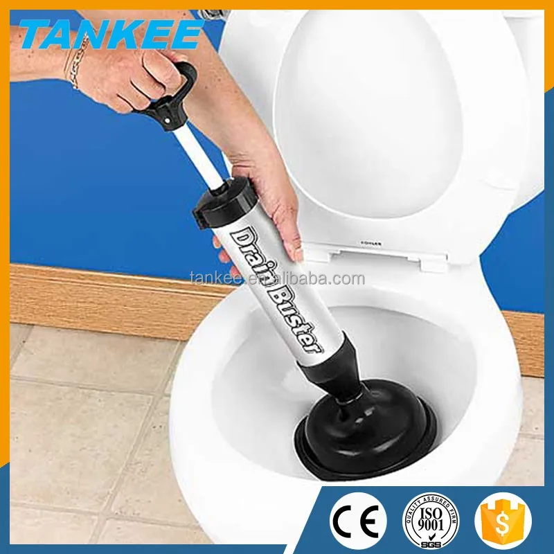 New Powerful Multi Drain Buster Plunger Toilet Sink Clog Sucker Remover Two Head