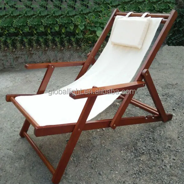 Outdoor Beach Chair Canvas Folding Wood Chair   Buy Wood Chair 