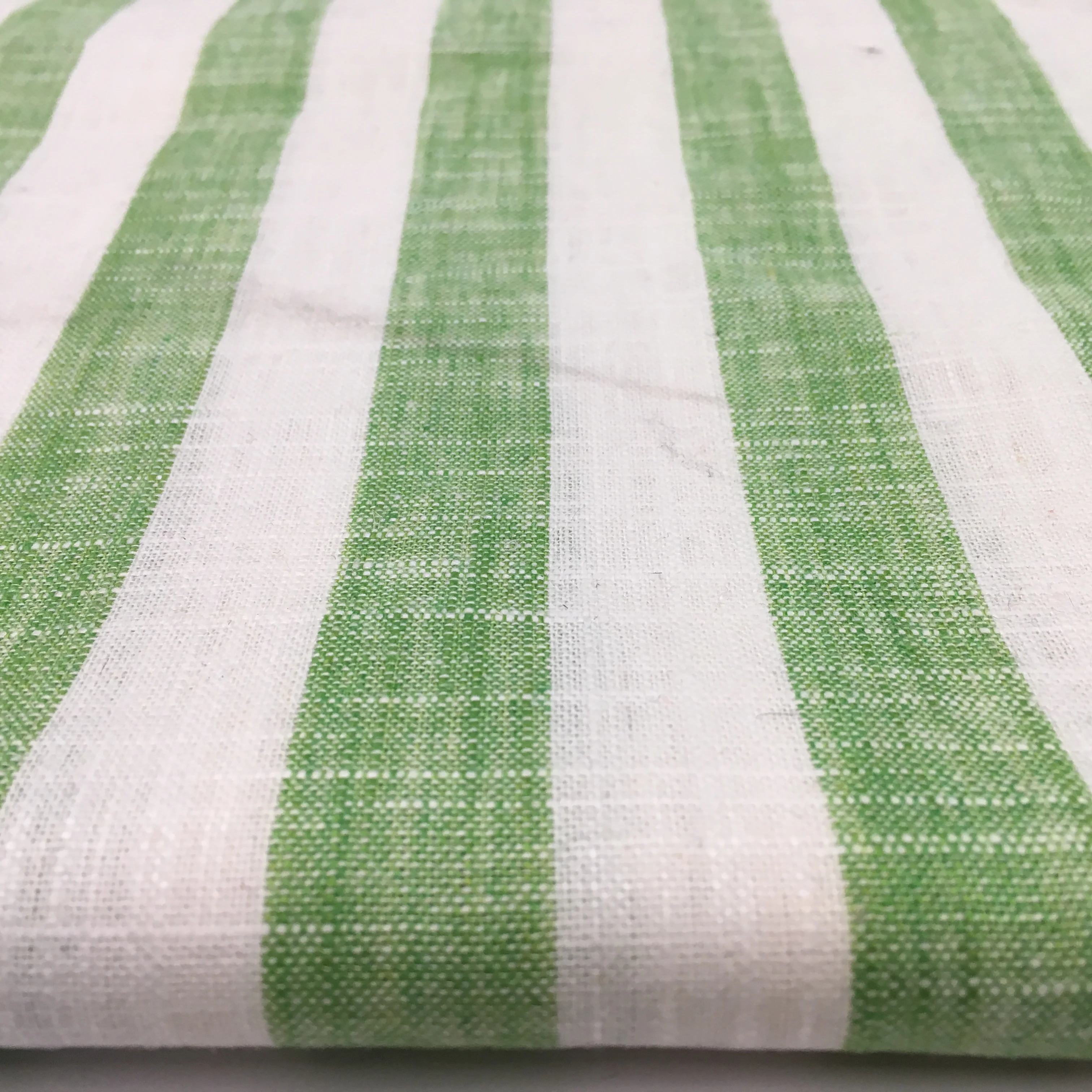 Supply of Multi Color Striped Pure Linen Cotton and Linen Shirt Clothing Fabric