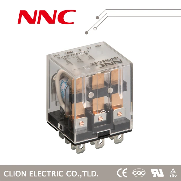NNC Clion NNC68A LY2 10A 8Pin Votage Relay 24V General Purpose Relay Jqx-13f Electromagnetic Relay Coil 220vac