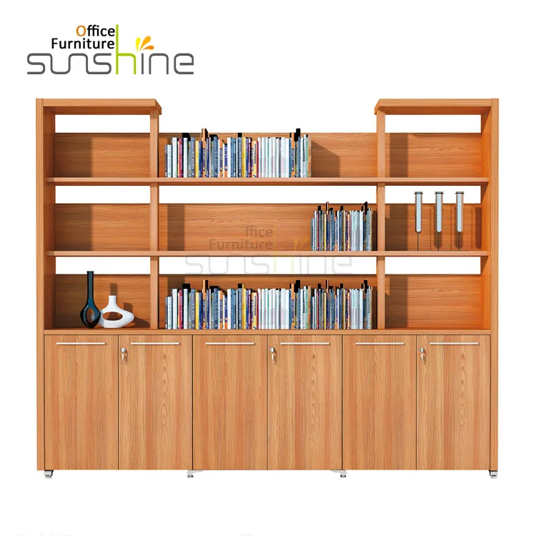 YS-ED04FC Wooden Office Storage File Cabinet Book Cabinet
