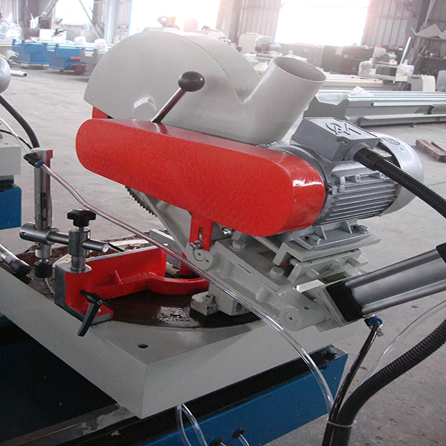 Aluminum PVC UPVC Profile Double Heads Cutting Saw Machine