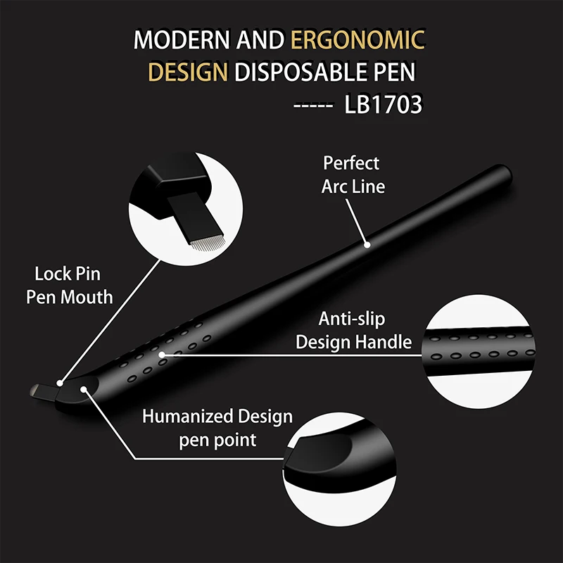 
OEM LovBeauty Patented Professional Microblading Disposable Microblading Pens For Eyebrow Tattoo Eyebrow Stroke 