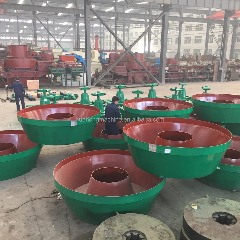 
С мельницей CIQ gold pan mill, Золотая мельница wet pan с ISO 