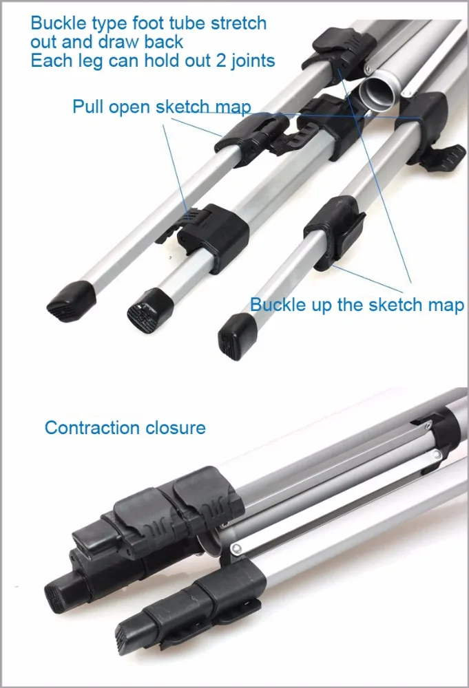 SLR Camera Portable Weifeng Tripod WF-330A WT-330A for Cellphone Smartphone 1340cm