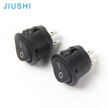 12 Volt Rocker Switch Joinfworld 3 Way Round Rocker Switch 12V, Waterproof 3 Pin 3 Position ON/Off/ON 6A/250V AC 10A/125V DC SPDT Circle Toggle Switch With Wires For Auto Car Marine Boat