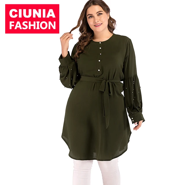 2072# Moroccan Shirt Design Ladies Plain Dressy Plus Size Muslim Women ...