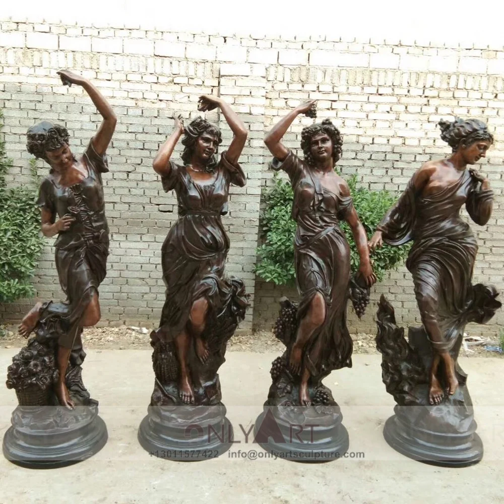 Outdoor Garden Decoration - Bronze Statues of Four Seasons
