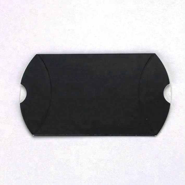 Роскошная коробка для подушки из черной бумаги под заказ, коробка для подушки, Упаковка для подарков