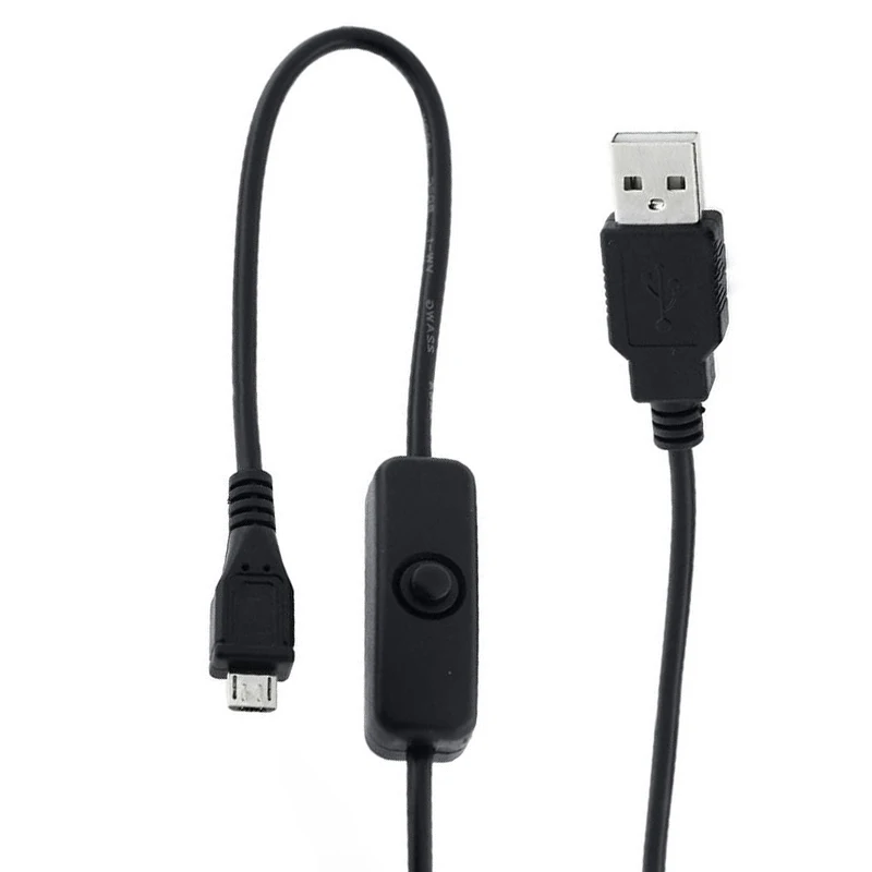 1.5m Micro USB Power Supply Charging Cable For Raspberry Pi With ON/OFF Switch 