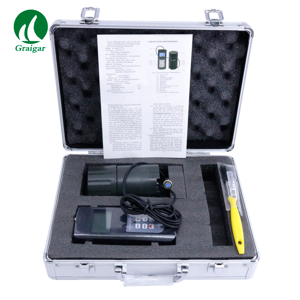 Landtek Mc7828g Grain Moisture Meter 36 Kinds Grains Cup Type Digital
