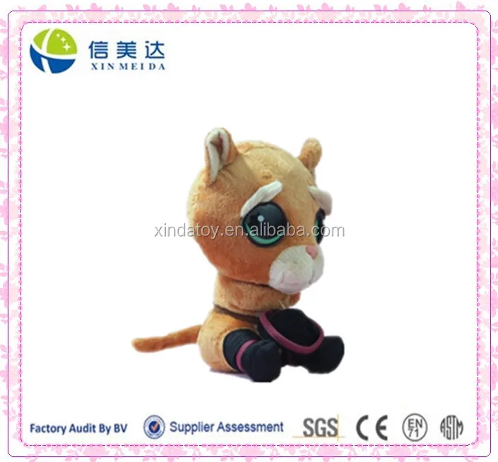 Cute Puss In Boots Plush Toys With Hat - Buy Puss In Boots,Plush Cat,Plush  Toy Cat Product on 