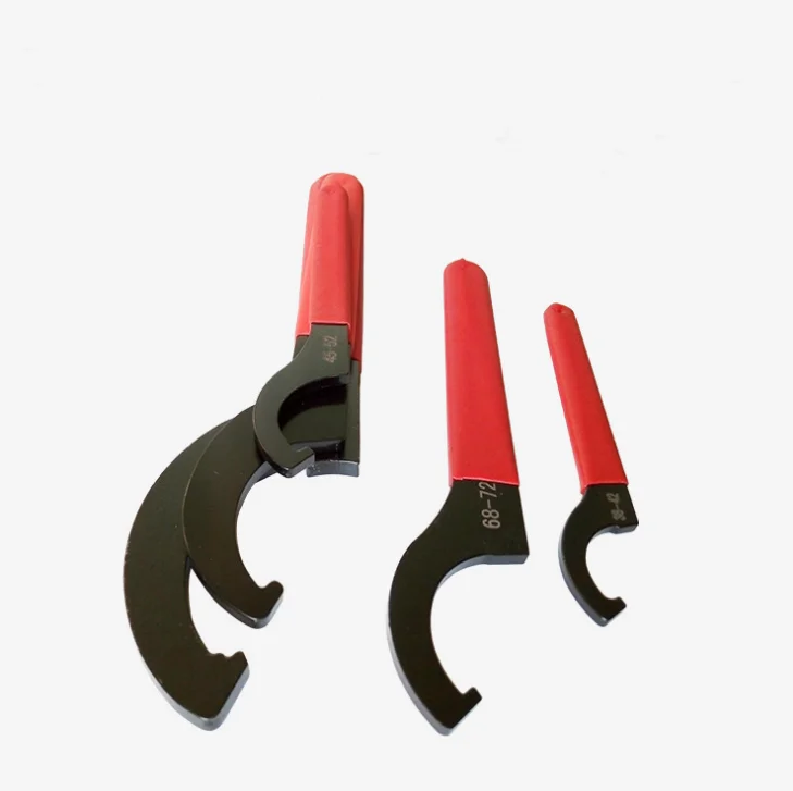 Chrome Vanadium Adjustable Hook Wrench 1pcs Square Nose Utoolmart C Spanner Tool 32-76mm 1 1/4-3 Inch 