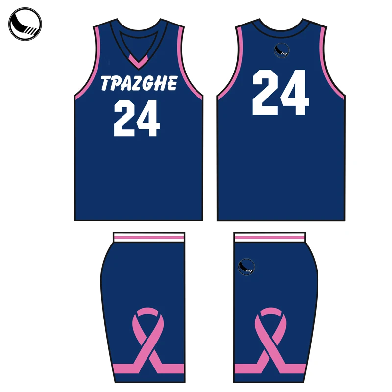 Source custom design team basketball uniform Pink women basketball jersey  on m.