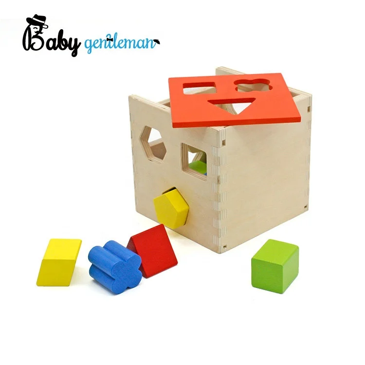 
Оптовая продажа, первый обучающий игрушечный деревянный блок сортировки для детей Z12087D 