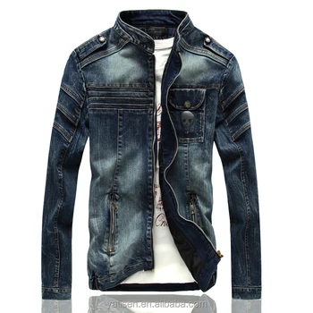 Cool Men's Jeans Jacket OEM factory wholesale high quality Autumn/Winter casual jeans coat for men