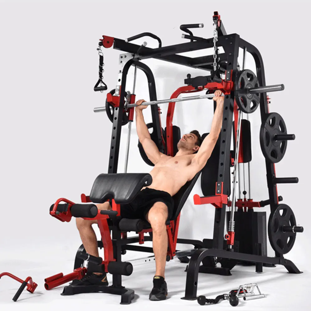 9010DE Body Building Fitness Machine Gym Smith Machine with Weight Stack
